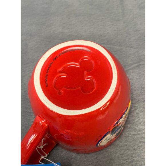 Disney Hallmark Mickey & Minnie Mouse Red Ceramic Mug Dishwasher & Microwave Saf - Picture 4 of 9